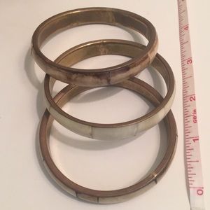 Set of three boho bracelets